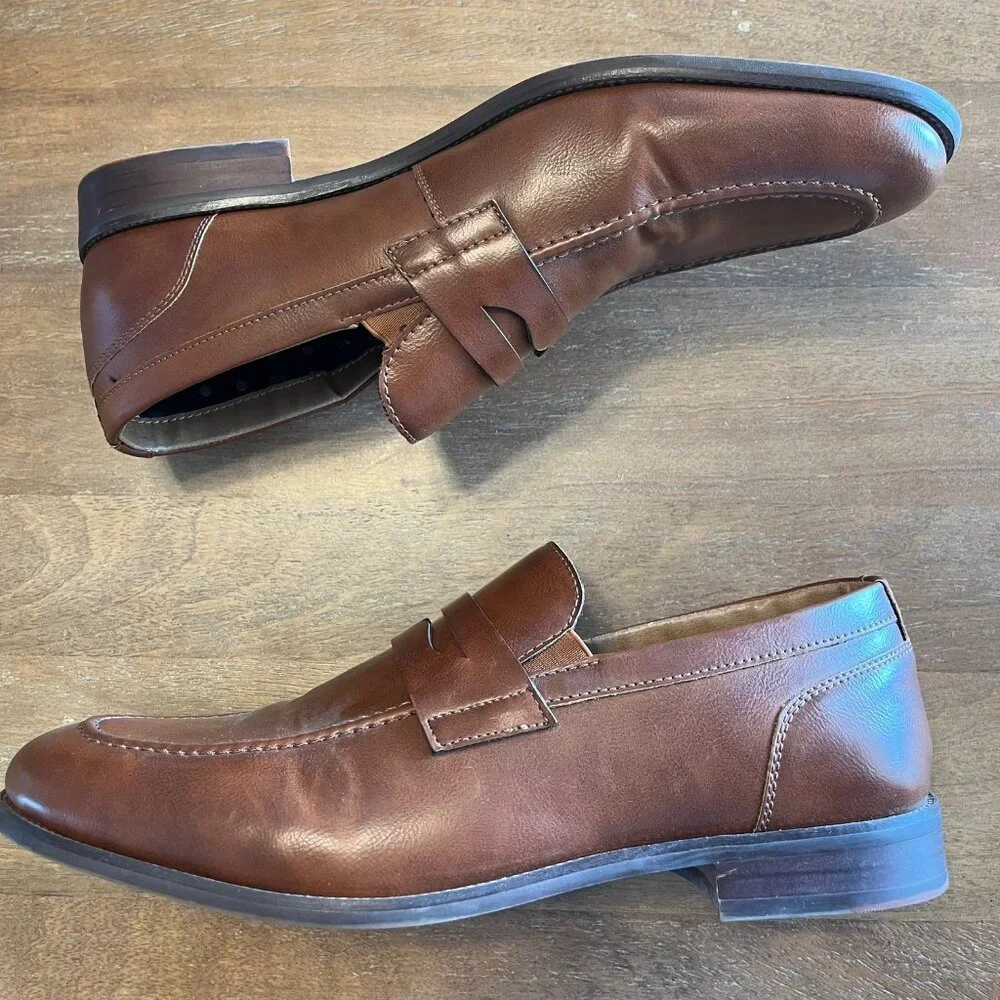 Curt & Larson Shoes Men US 11 M Brown Lyon Santos Casual Slip On‎ Loafers